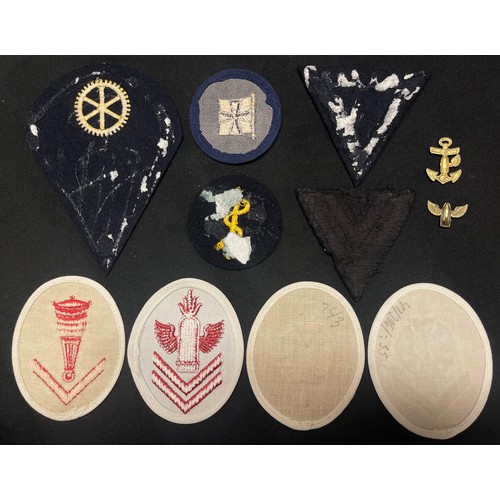 4231 - WW2 Third Reich KM Petty Officers Trade insignia collection.