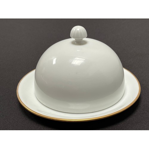 4248 - WW2 Third Reich Hermann Göring Nymphenburg Porcelain Domed Lidded Butter Dish From His Personal Deut... 