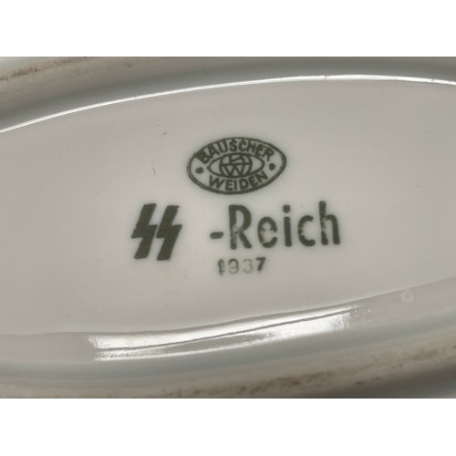 4249 - WW2 Third Reich Waffen SS Mess Hall Serving Plater. Marked 