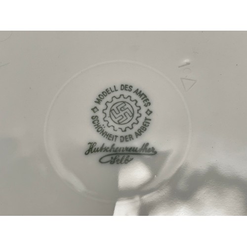 4253 - WW2 Third Reich Reichsluftfahrtministerium RLM Side Dishes x 3. 19cm in diameter. All maker marked 