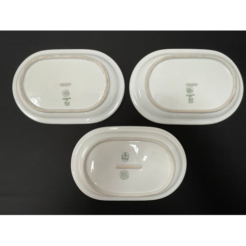 4257 - WW2 Third Reich Hitler Youth Gebeit 32 marked serving plates x 2. Size 25.5cm x 17cm. Both maker mar... 