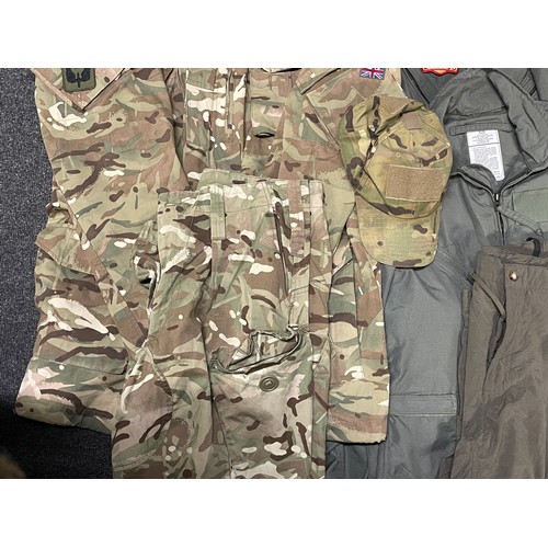 4271 - Post War US Army and British Army Uniforms to include: Smock, Combat, Windproof MTP with RAF Regimen... 