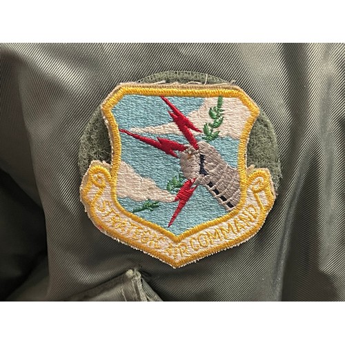 4279 - USAF Jacket, Flyers, Cold Weather , 45/P. Size large. Complete with Strategic Air Command Patch to c... 