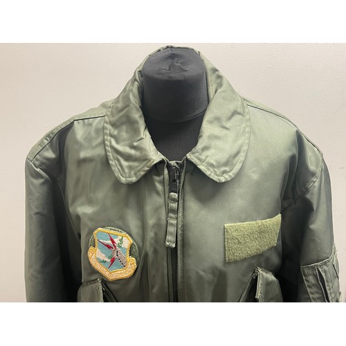 4279 - USAF Jacket, Flyers, Cold Weather , 45/P. Size large. Complete with Strategic Air Command Patch to c... 