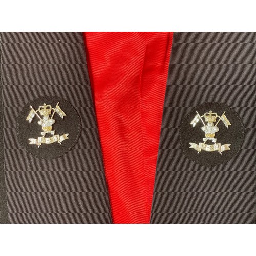 4294 - British Army 9th /12th Lancers Corporals Mess Dress Jacket and Waistcoat. Named to Cpl. Sloane. Tail... 