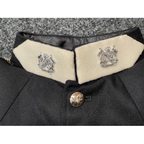 4296 - British Army Queens Royal Lancers Sgt's No1 Dress Uniform complete with medal ribbons along with mat... 