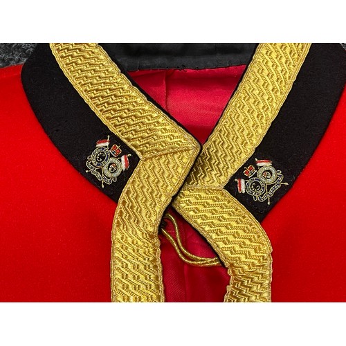 4300 - British Army Queens Royal Lancers Sgt's Mess Dress Jacket approx. 36 inch chest. Along with matching... 