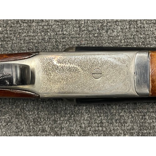 4311 - 12 Bore Kestrel Side by Side Shotgun serial number 265659 with 696mm long barrels. Non ejector. Doub... 