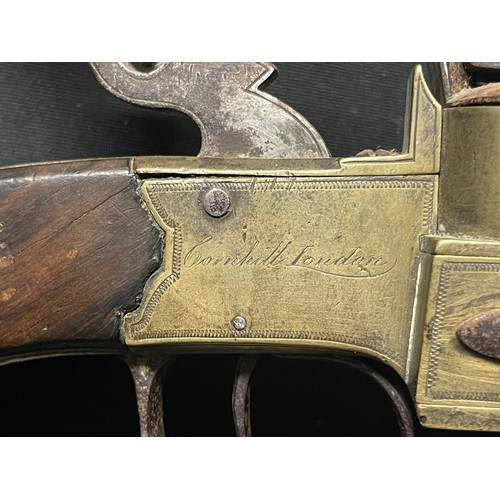 4314 - GRIII Flintlock Tinder Lighter with brass body signed 