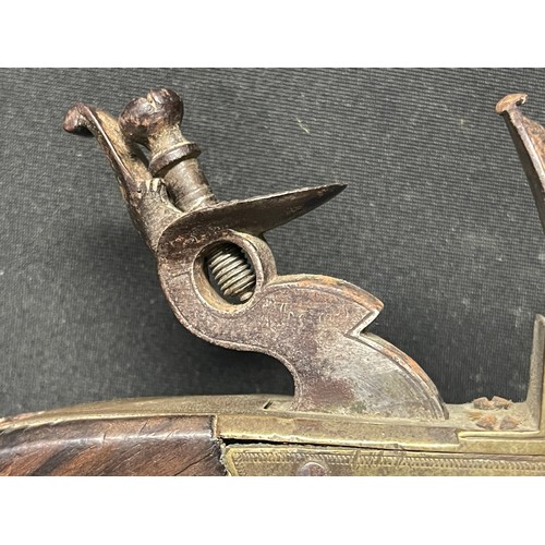 4314 - GRIII Flintlock Tinder Lighter with brass body signed 