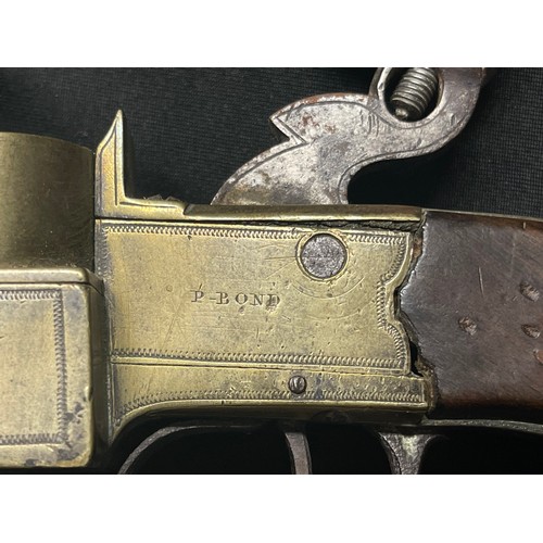 4314 - GRIII Flintlock Tinder Lighter with brass body signed 