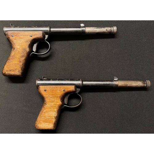 4319 - Pair of Diana Model 2 .177 Cal Air Pistols. Both in working order. 180mm long barrels. Overall lengt... 