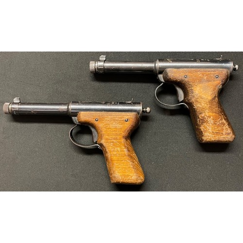 4319 - Pair of Diana Model 2 .177 Cal Air Pistols. Both in working order. 180mm long barrels. Overall lengt... 