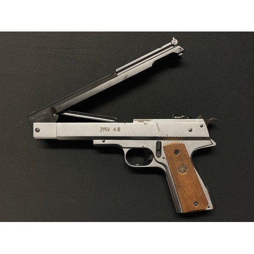 4322 - Weihrauch HW45 .177 cal Air Pistol. Serial number 396450. Working order.