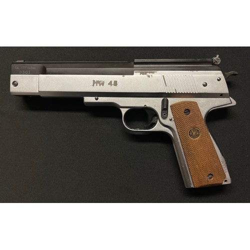 4322 - Weihrauch HW45 .177 cal Air Pistol. Serial number 396450. Working order.