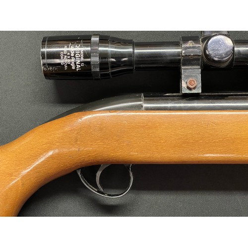 4324 - BSA Mercury Mark II .22 Air Rifle serial number ZA1468 with 470mm long barrel fitted with a Model 12... 