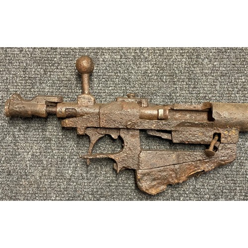 4328 - Relic Condition WW1 French Lebel Model 1907-15 Rifle Action. Deactivated by condition. No licence re... 