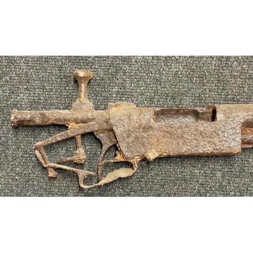 4329 - Relic Condition WW1 French Lebel Model 1886 M93 Rifle Action. Deactivated by condition. No licence r... 