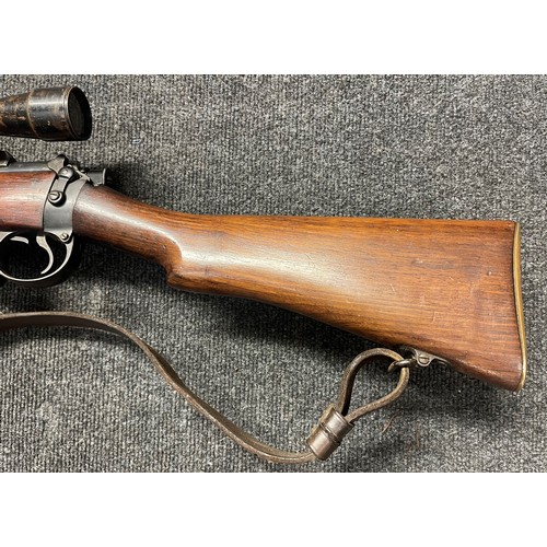 4330 - Deactivated WW1 British SMLE MKIII* Sniper Rifle serial number 71487. BSA maker marked and dated 191... 