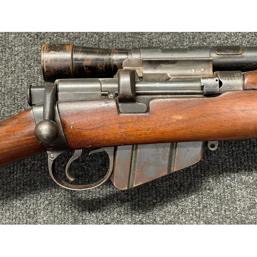 4330 - Deactivated WW1 British SMLE MKIII* Sniper Rifle serial number 71487. BSA maker marked and dated 191... 