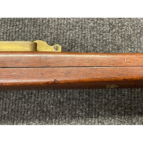 4335 - Japanese Samurai Matchlock Musket with decorated octagonal barrel 767mm in length. Bore approx. 12mm... 