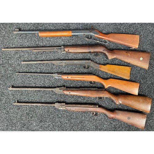 4340 - A collection of six different Air Rifles. Webley & Scott x 2, Polish Predom-Lucznik, EMGE no rear si... 