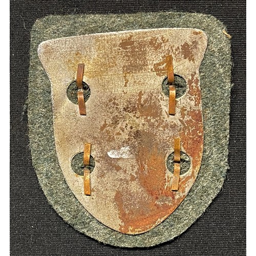 4348 - Reproduction Kubanschild - Kuban Shield. Heer/Waffen SS Feld grau backing cloth. No paper backing on... 