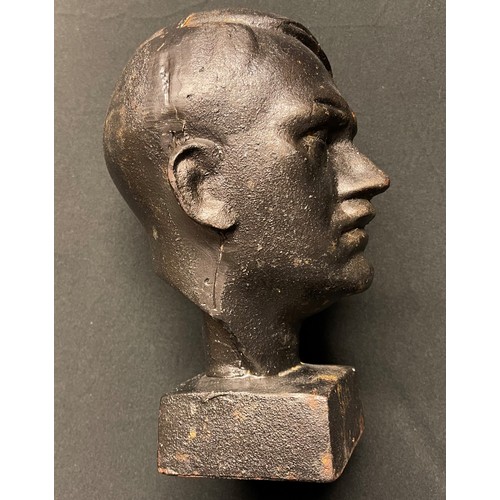 4351 - Reproduction Adolf Hitler Bust in cast iron. 20cm in height. No makers marks.