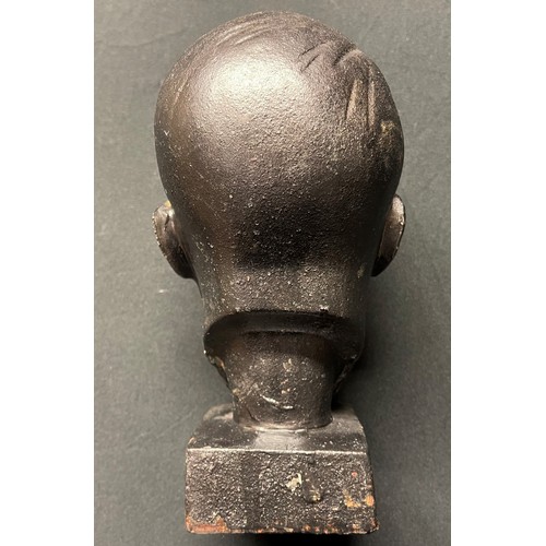 4351 - Reproduction Adolf Hitler Bust in cast iron. 20cm in height. No makers marks.