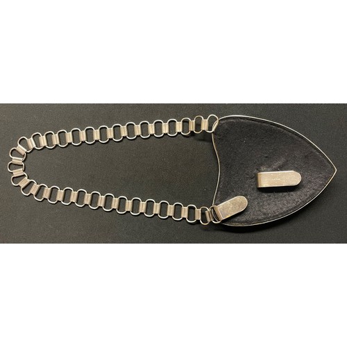 4357 - Reproduction RAD Gorget complete with chain. One tab marked 