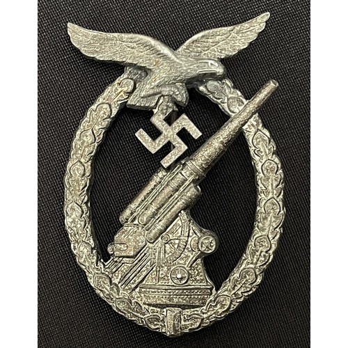 4367 - Reproduction Luftwaffe Fallschirmjager badge and clasp,  Luftwaffe Flak badge, Luftwaffe Panzer Assa... 