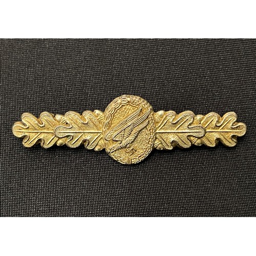 4367 - Reproduction Luftwaffe Fallschirmjager badge and clasp,  Luftwaffe Flak badge, Luftwaffe Panzer Assa... 