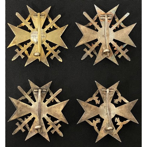 4371 - Reproduction Spanish Crosses: Silver without Swords: Silver with Swords x 2: Gold with Swords and Di... 