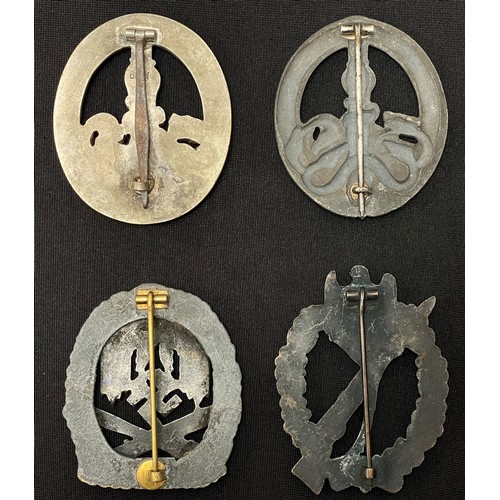 4373 - Reproduction Anti Partizan Badges in Silver x 2, Souval General Assault badge 100 and a Souval Bronz... 