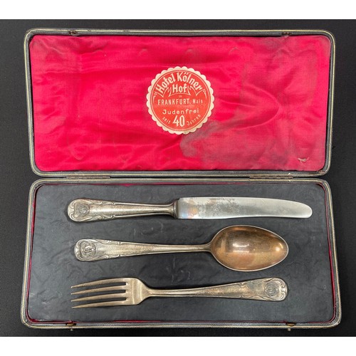 4375 - Reproduction SS Cased Cutlery comprising one set of 6 Spoons, one set of 6 Forks & Spoons and one se... 