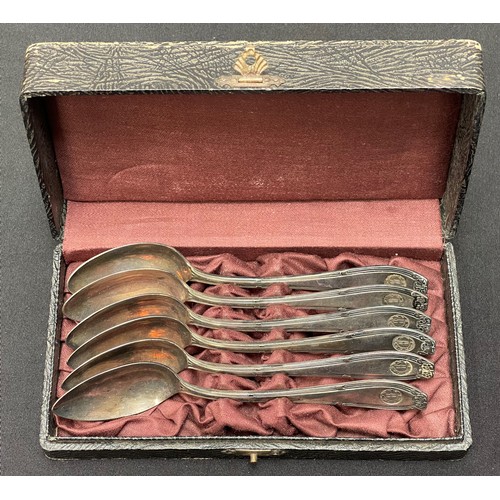 4375 - Reproduction SS Cased Cutlery comprising one set of 6 Spoons, one set of 6 Forks & Spoons and one se... 