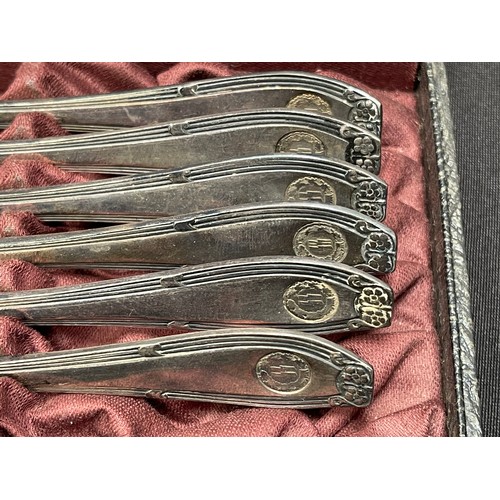 4375 - Reproduction SS Cased Cutlery comprising one set of 6 Spoons, one set of 6 Forks & Spoons and one se... 