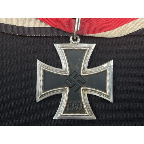 4379 - Reproduction Knights Cross of the Iron Cross 1939 complete with ribbon and neck ties. Correct three ... 