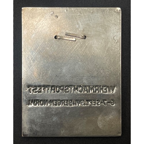 4385 - Reproduction Heer Paratroopers badge in case of issue and engraved to RKT Lt Karl Alfred Markus Schw... 