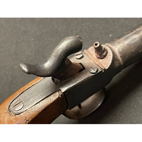 4334 - Percussion Cap Pistol with 70mm long barrel, Bore  approx. 11mm. British Proof marks. Working action... 