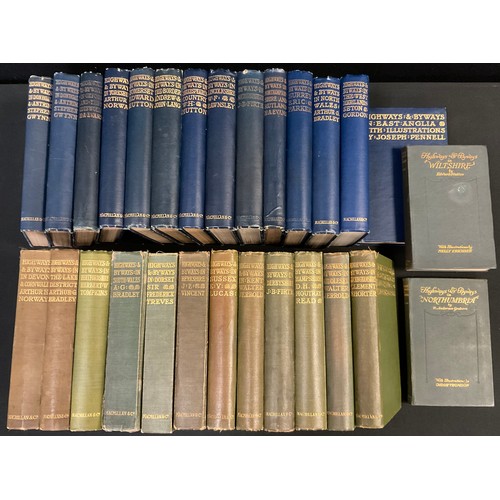 52 - Antiquarian books - ‘Highways and Byways series’, 12 volumes, inc. Highways and Byways in Yorkshire,... 