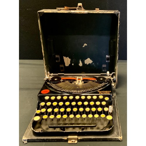 95 - A Remington portable typewriter, c.1940, cased