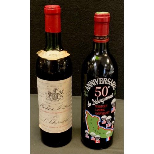 128 - Wines and Spirits - Chateau Montrose, Alexis Lichine and Co, 1967, 75cl; Borie Manoux, Bordeaux 50th... 