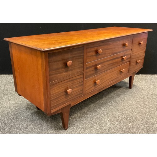 135 - Mid century design - A Younger Furniture small sideboard, Mandeville Afrormosia model, the over-sail... 