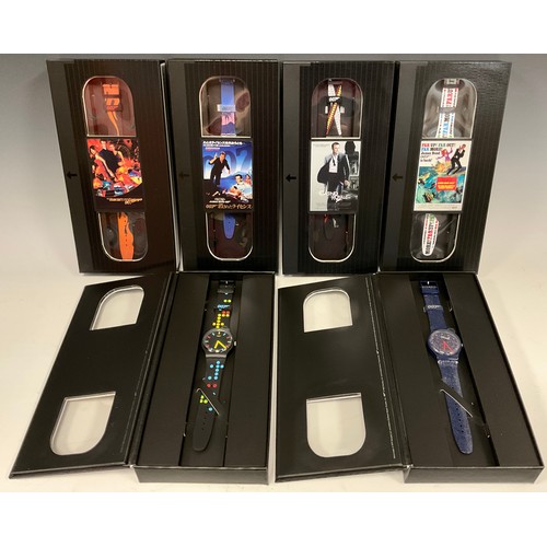 1060 - Swatch - the 2020 James Bond Collection Wristwatches,  GZ328 Licence To Kill;  GZ340 Casino Royale 2... 