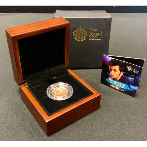 636 - Coins and Tokens - Doctor Who gold Proof Medal 