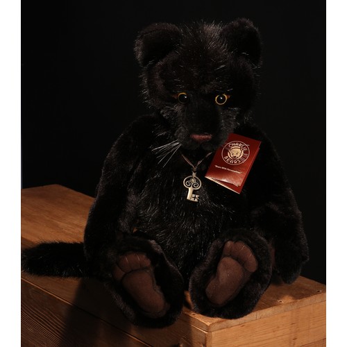 6019 - Charlie Bears CB161627 Sheba Black Panther, from the 2016 Charlie Bears Collection, designed by Isab... 