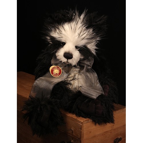 6030 - Charlie Bears CB114811 Quentin Panda teddy bear, from the 2011 Charlie Bears Collection, designed by... 