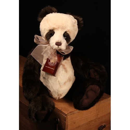 6050 - Charlie Bears CB161676 Esme Panda teddy bear, from the 2016 Charlie Bears Collection, designed by Is... 