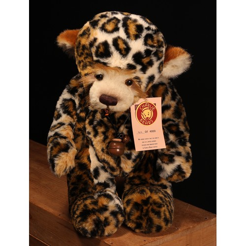 6069 - Charlie Bears CB125151 Surabhi Leopard teddy bear, from the 2012 Secret Collections, designed by Isa... 